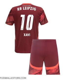Günstige RB Leipzig Xavi Simons #10 Auswärts Trikotsatzt Kinder 2024-25 Kurzarm (+ Kurze Hosen)